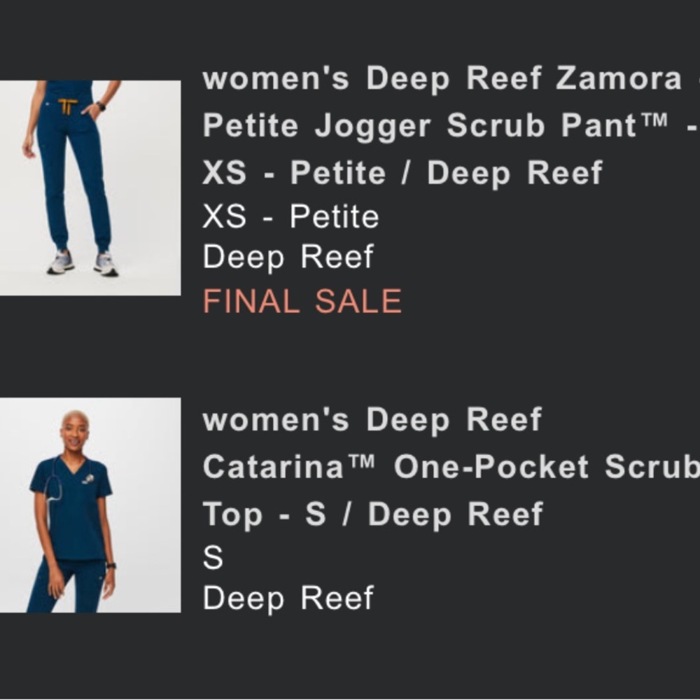Figs Deep Reef Scrub Set - Picture 5 of 5